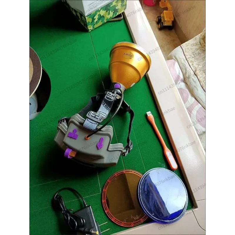 12V P90 Headlight Sensor 18650 Battery Flashlight Is Most Suitable for Camping and Fishing