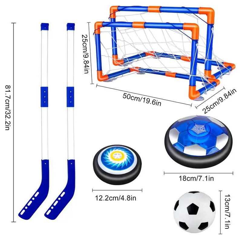 Kinderen Zweven Voetbal 3 In 1 Lucht Drijvend Voetbal Speelgoed Mini Vloer Hockey Knie Hockey Kinderen Indoor Outdoor Voetbalsport Speelgoed