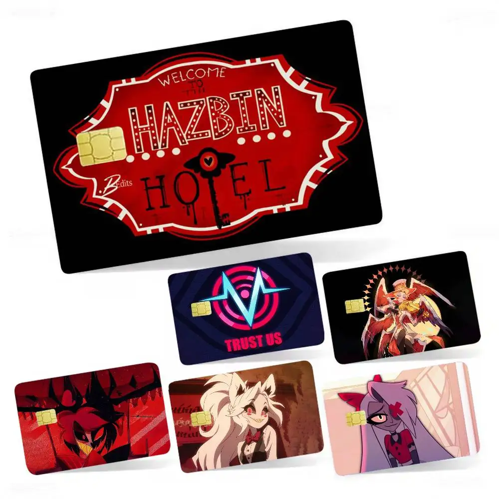 

Hazbin H-Hotel Laser Holographic Sticker Skin Cover for Credit Bank Debit Card