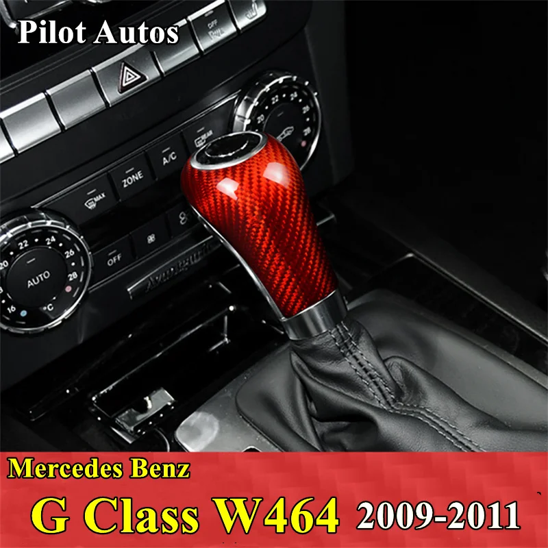 

Rear Carbon Fiber Car Gear Shift Knob Cover Trim Sticker For Mercedes Benz G Class W464 2009 2010 2011