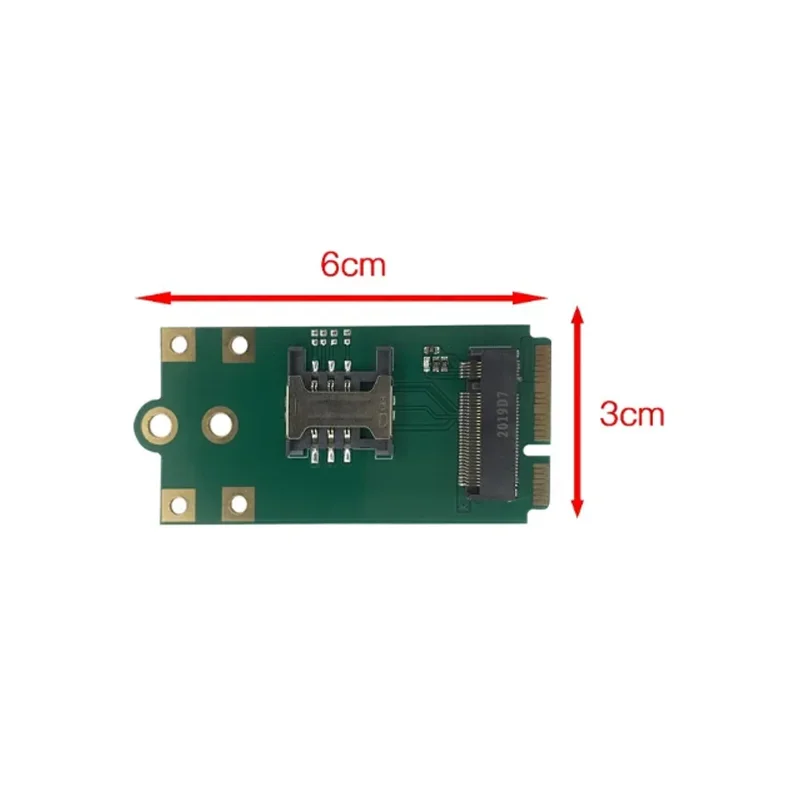 4G 5G M.2 Naar Pcie Adapter Ngff Naar Mini Pcie Adapter Board 6*3Cm Met Sim-Kaartsleuf
