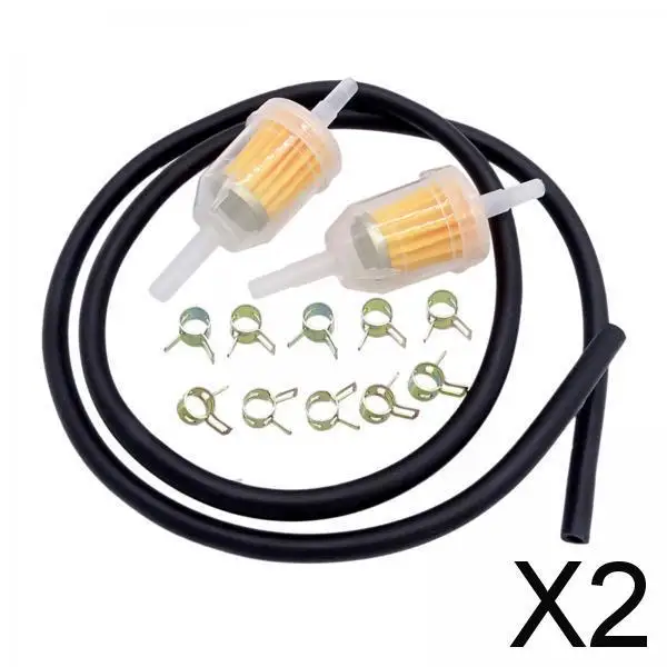 2X Motorbike Motorcycle Fuel Line 6-8MM 1/4