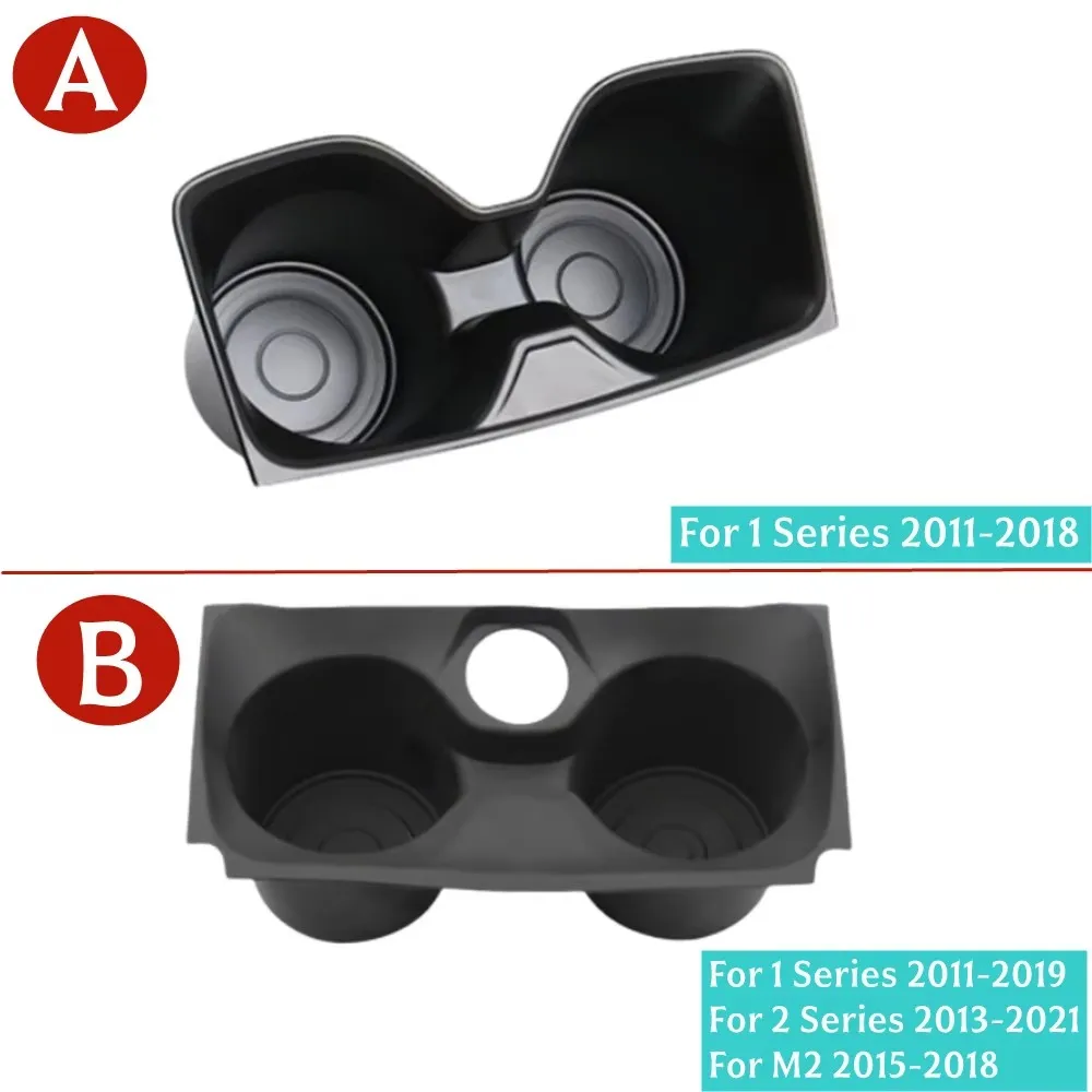 For BMW 1 2 M2 Series F20 F21 F22 F23 F87 Black Car Center Console Drink Cup Holder Storage Box Ashtray Cup Holder Trim