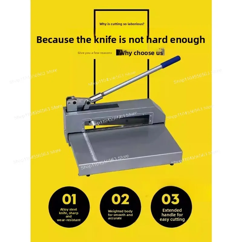 XD-322 Manual Heavy-Duty Guillotine Shear, Multi-Purpose Cutter for Steel/Aluminum/Copper Plates & PCB Circuit Boards