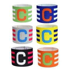 Y1UB Captain Armband Football, Multicolor Captain Arm Bands Football Kids Youth Adult, Adjustable Captain Armband for Soccer