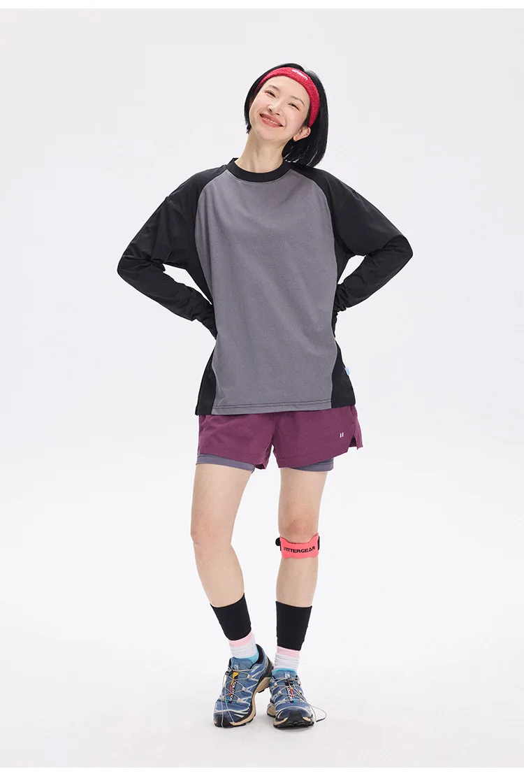 

Moisture-wicking Breathable Cool Outdoor Long-Sleeve T-Shirt UPF50+ Sun Protection Sports Cycling Quick-Dry Top
