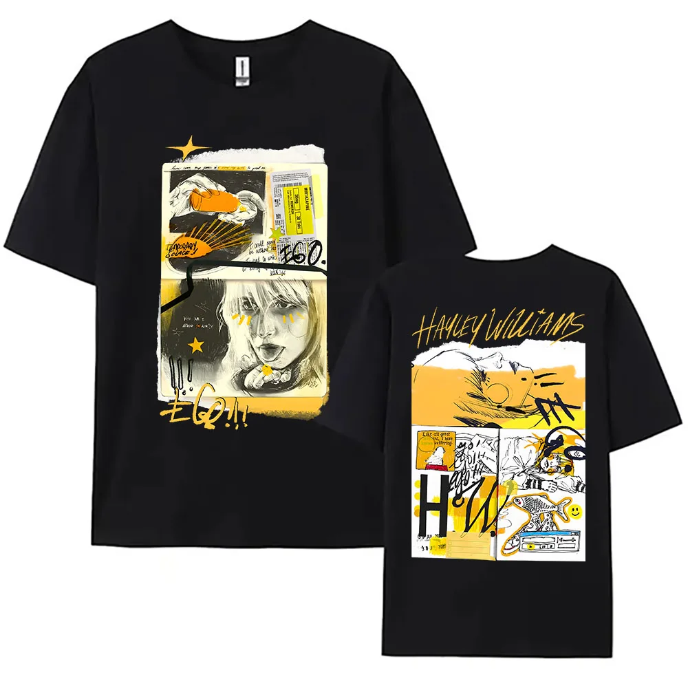Ego Black Tee HAYLEY WILLIAMS Singer Fashion T-shirt Short Sleeve Cotton Female Tshirts Unisex Streetwear Casual Women Men Shirt