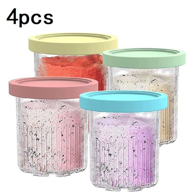 Ice Cream Pints Cups for NC500 NC501 Ninja- Creami Series Ice Cream Maker Drop shipping