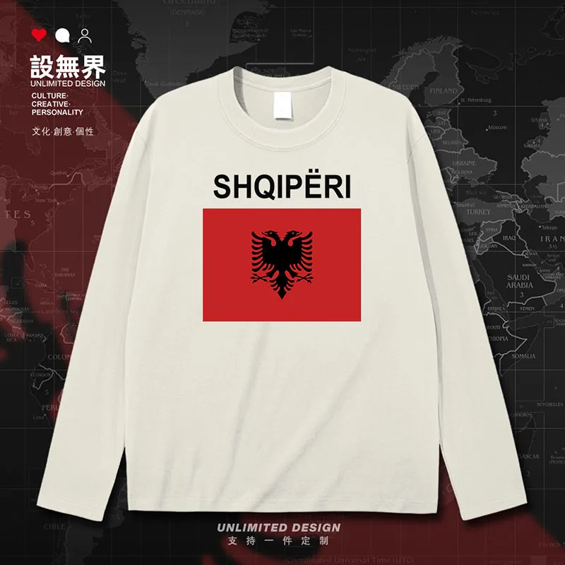 Republic of Albania ALB Albanian mens t shirt tracksuit new jerseys white Short-sleeved sporting fashion sports clothes summer