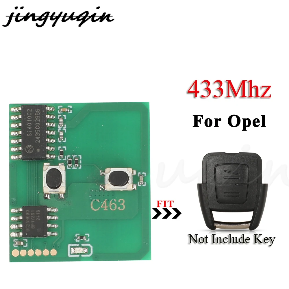 jingyuqin 2Buttons Car Remote Key Circuit Board 434Mhz For Opel Zafira Astra g a Fod 93176615 BOSCH TS ASTRA System Only PCB