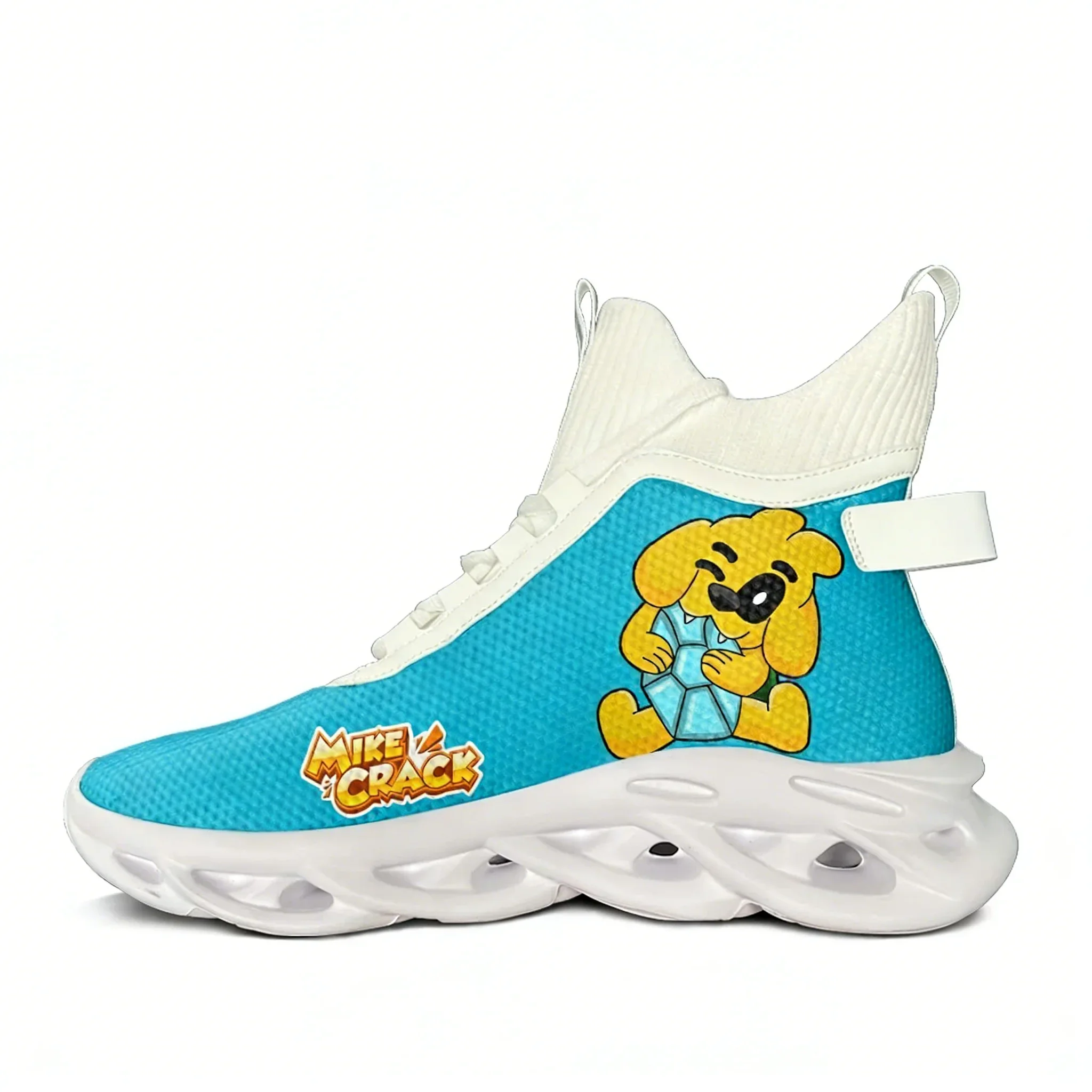 Кроссовки Mikecrack High Top Flats для мужчин и женщин, спортивные беговые кроссовки высокого качества, обувь на шнуровке из сетчатого материала, персонализированная обувь.