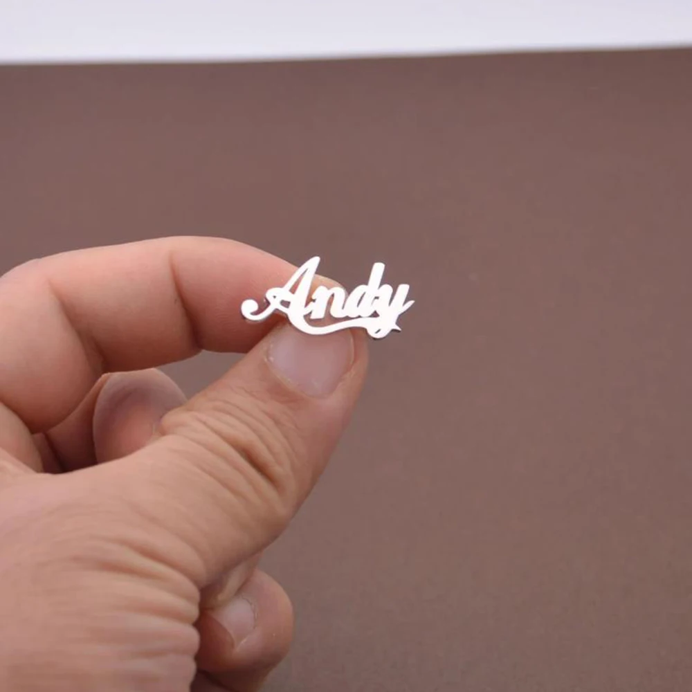 Personalized name brooch, Name pin, Gift for best friends, Groom gift, Best man gift, Wedding gift