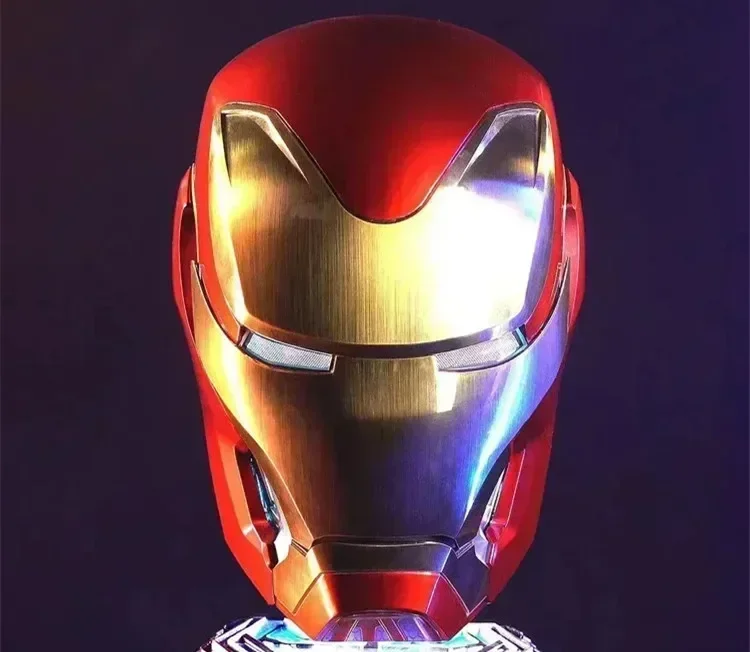 

Marvel Iron Man Autoking 1/1 Mk5 Helmet Remote And Voice Control Iron Man Automatic Helmet Mask With Led Light Figure For Boys