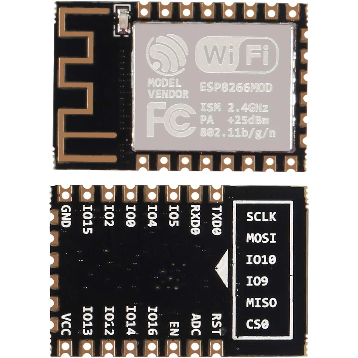 5Pcs ESP8266 ESP-12F WiFi Serial Module Microcontroller 802.11N Module Wireless Transceiver Remote Port Network Development