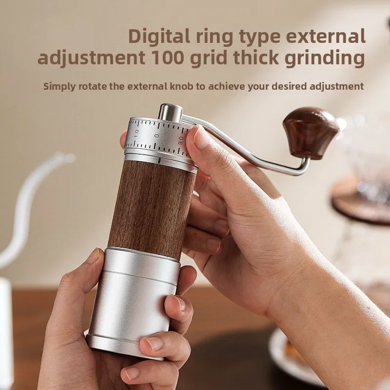 Coffee Grinder Hand Grinding Coffee Bean Grinder Hand Grinding Coffee Machine Manual Grinding Bean Grinder External Adjustment