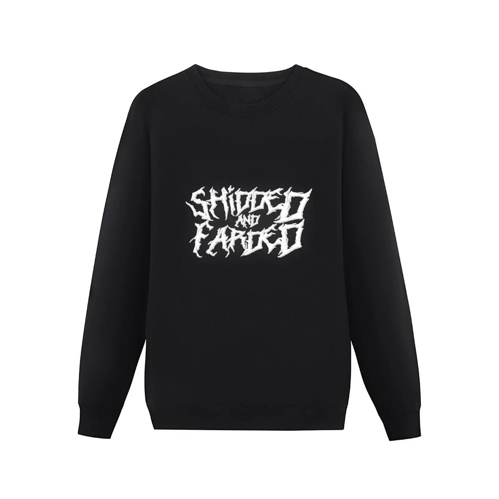 Shidded and Farded Metal Band (White) Pullover Hoodie anime clothing hooded shirt winter man sweatshirt