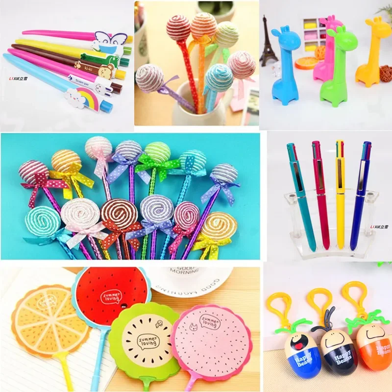 5PCS  Creative stationery telescopic primary school oil pen wholesale press bullet office ballpoint pen B