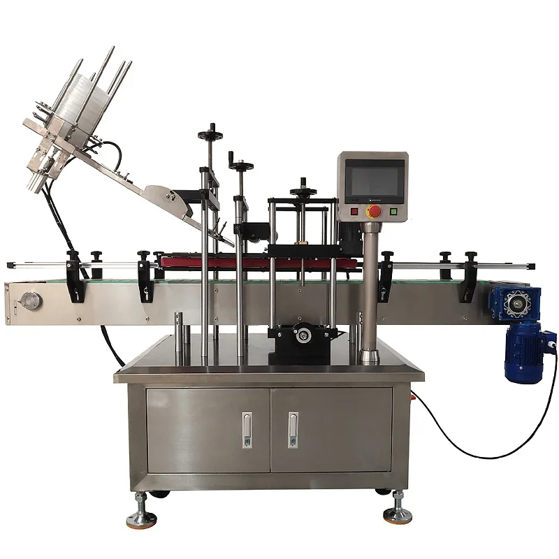Simple Fully Automatic Press on Cover Capper Snap Capping Machine