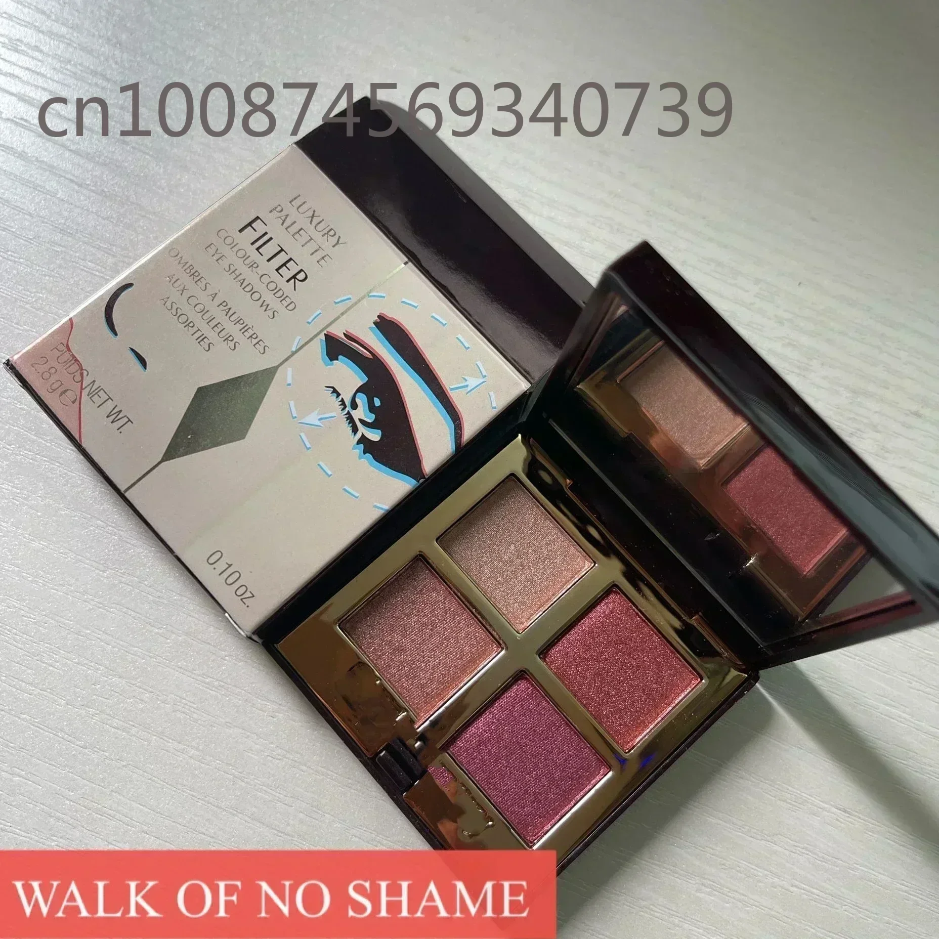 BUENO 4 colores PILLOW TALK EYESHADOW Maquillaje Sombra de ojos 2.8g Herramienta de maquillaje