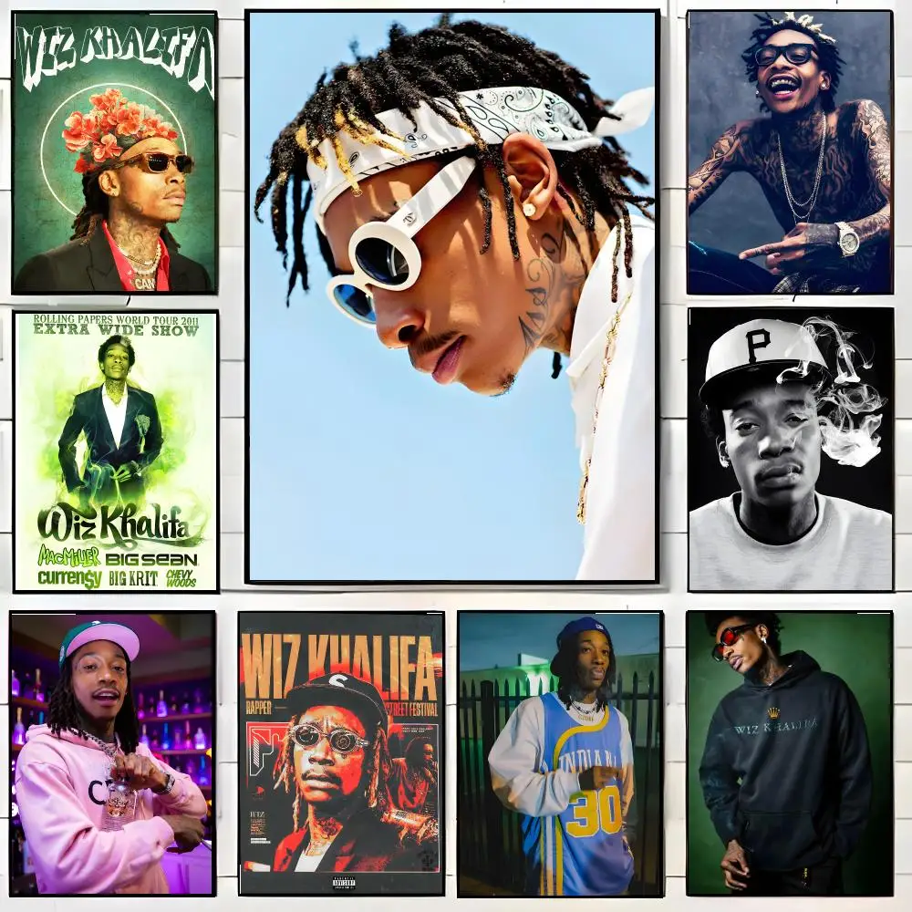 W-Wiz K-Khalifa Poster High-definition Waterproof Poster Stickers, Suitable For Bedroom, Living Room, Home Decoration