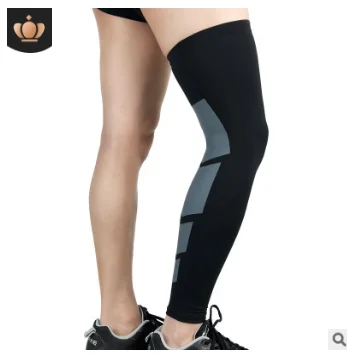 1 pz uomo donna Fitness ginocchiera antiscivolo alta compressione moda stampa supporto protezioni rotula coscia calza lunga