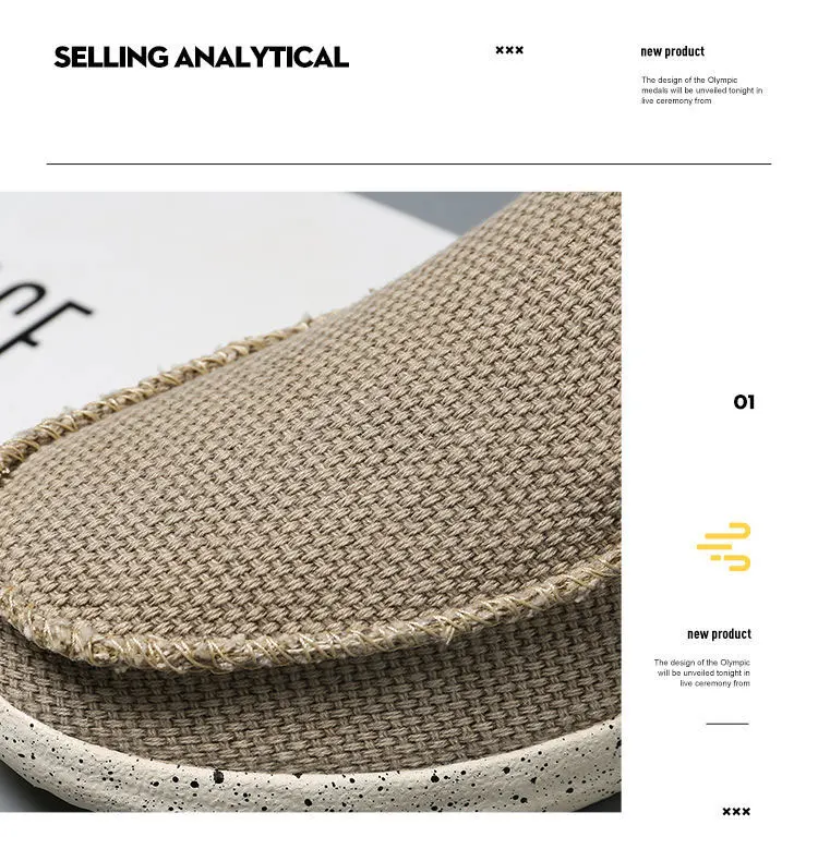 Stylische Herren-Slipper aus Denim - Atmungsaktiver Komfort für den ganzen Tag, leichtes Design, ohne Schnürsenkel, einfach anzuziehen und auszuziehen. – Detail 2