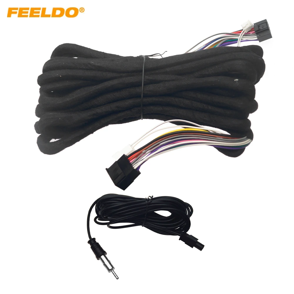 Car 6-meter 16pin Power Wiring Harness Extension & 8pin UART Cable With 6-meter Antenna Adapter