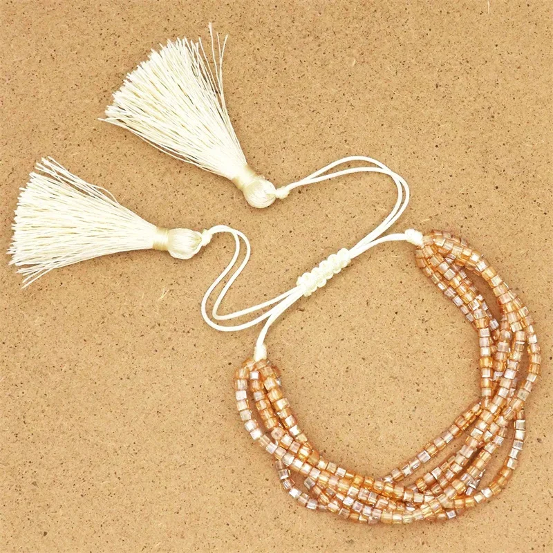 ALIYA Fashion Colorful Crystal Beaded Bracelets For Women Temperament Handwork Bracelets & Bangles Charms Jewelry Girl Gifts