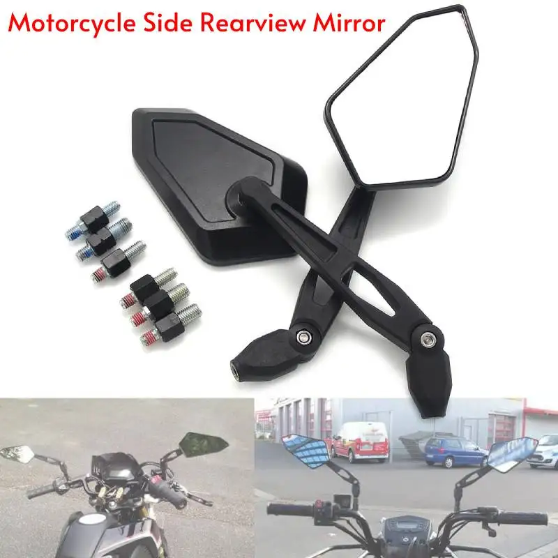

Motorcycle Mirrors 360° Rotatable ABS Handlebar End Bar Rear View Mirror 8/10MM Universal For Honda Yamaha Kawasaki Side Mirror