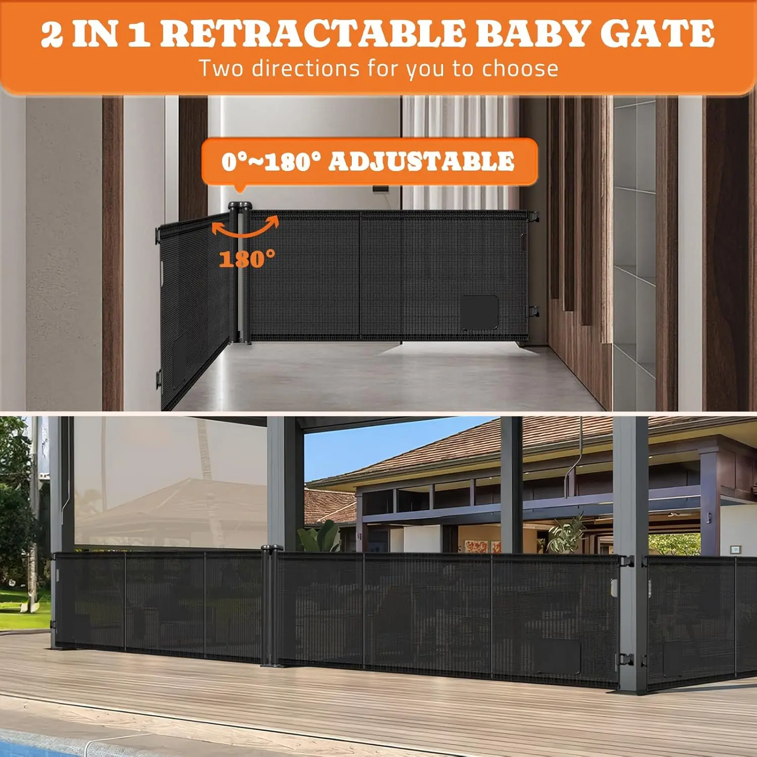 2-In-1 Retractable Baby Gates, 41