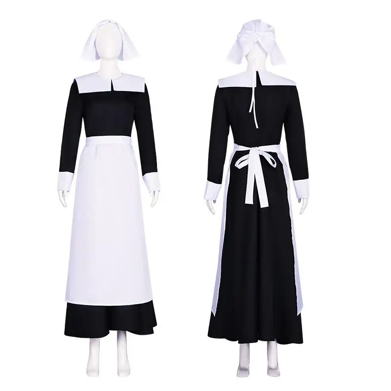 

Wednesday Adams Cosplay Costume School Uniform Halloween Character Female Lead Adam's Family Cosplay Dress for Women