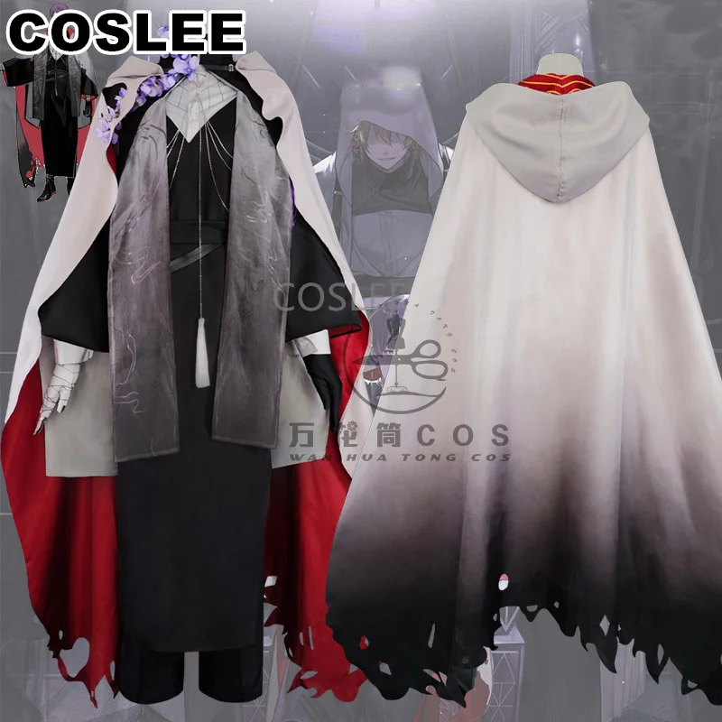 COSLEE Vtuber Nijisanji Kenmochi Toya Cosplay Costume New Clothes Cloak Cape Game Suit Daily Wear Uniform Outfit S-XL 2023