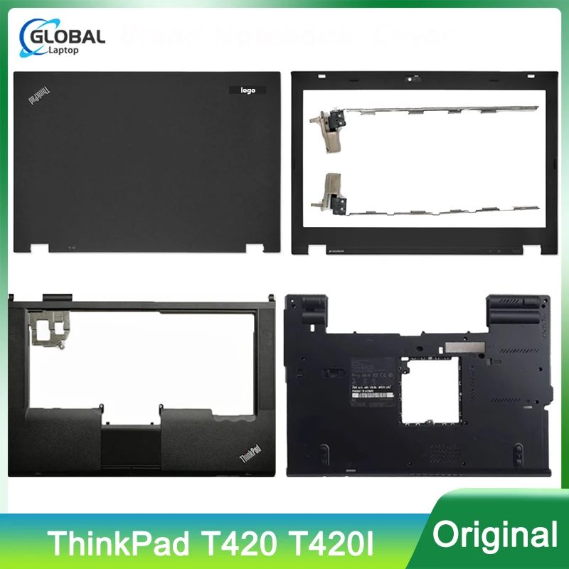 

New Laptop case for Lenovo ThinkPad T420 T420I LCD Back Cover Front Palmrest Bottom Case Bezel Hinges Top Housing Black 04W1608