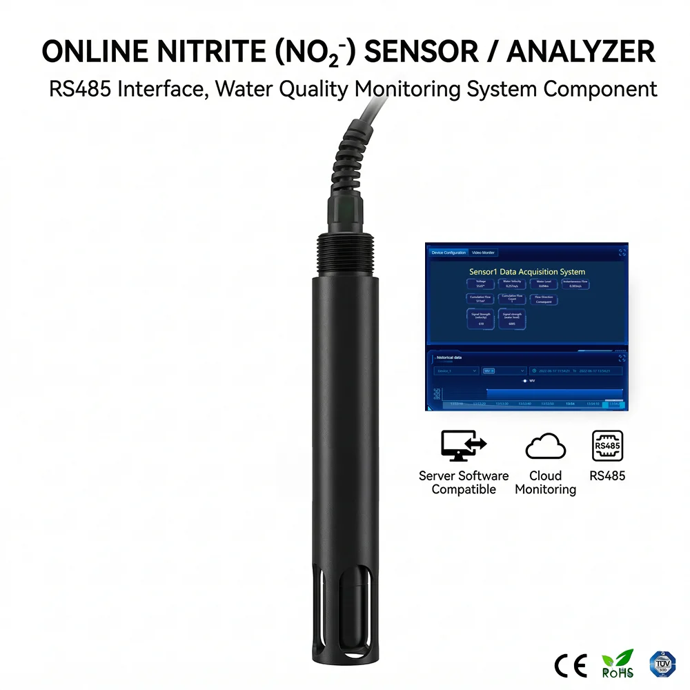 RS485 Server Software Online Monitoring Water Nitrite Sensor/Monitor/Analyzer Water Quality Monitoring System Sensor