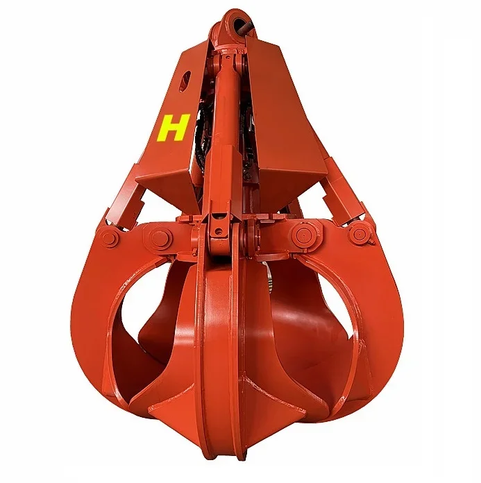 HOMIE Hydraulic Scrap Handling Attachment Orange Peel Grab New Scrap Grapple For Excavators Cranes 20ton To 30ton