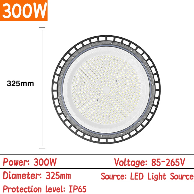 Super Heldere 300W UFO LED Hoogbouw Verlichting AC265V Waterdichte Commerciële Industriële Markt Magazijn Garage Workshop Garage Lamp