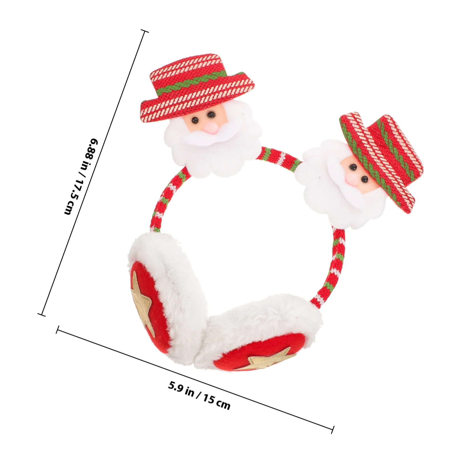 عيد الميلاد غطاء للأذنين عقال للنساء الشتاء الأذن دفئا الجلد ودية المشي لمسافات طويلة في الهواء الطلق التخييم هدية #5