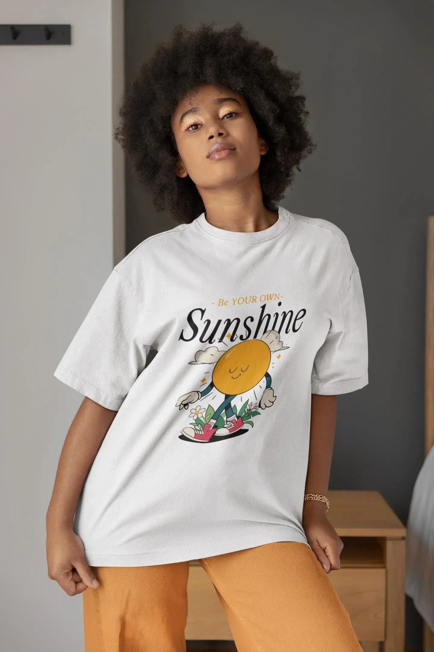 Be Your Own Sunshine T Shirt Positive Message Inspirational Quote Motivational Clothing Uplifting Apparel Self Love