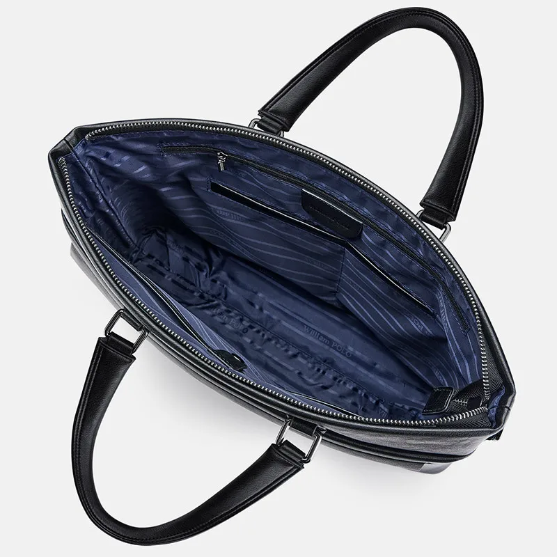 メンズハンドバッグ ビジネスブリーフケース オフィスコンピュータ 大容量 カジュアル ファッション シングルショルダー クロスボディ 高級ブランドバッグ