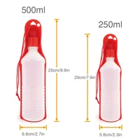 Pet Dog Water Bottle 250ml 500ml Plastic Portable Folding Drinker for Pets Outdoor Travel Drinking Water Feeder Bowl Cat Drinker 5