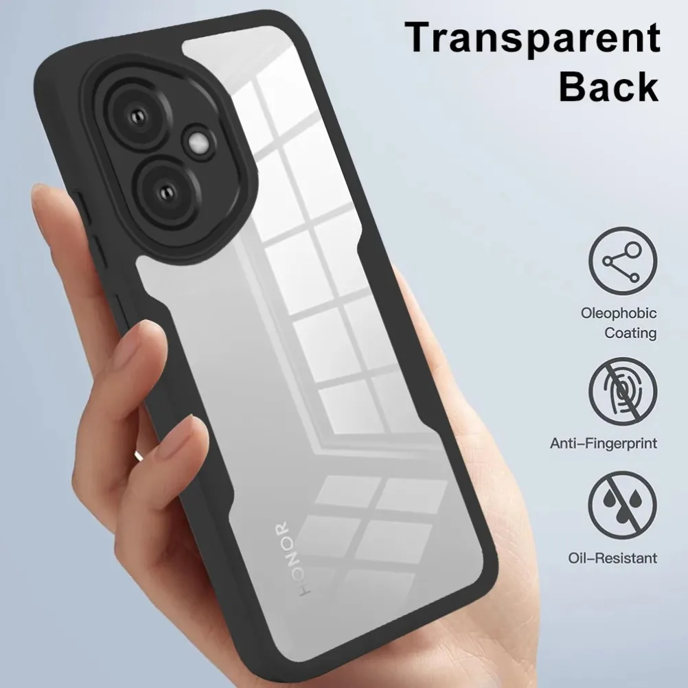 360 Full Body Grade Heavy Duty Arcylic Case For Honor 400 Pro Lite 5G Original Screen 2IN1 Clear Shockproof Bumper Protect Cover