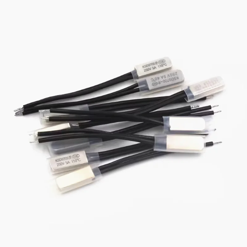 5pcs KSD9700 250V 5A 온도 스위치 열 제어 15-150 40 45 50 55 60 65 70 75 80 85 90 95 100 105 110 120 125 학위