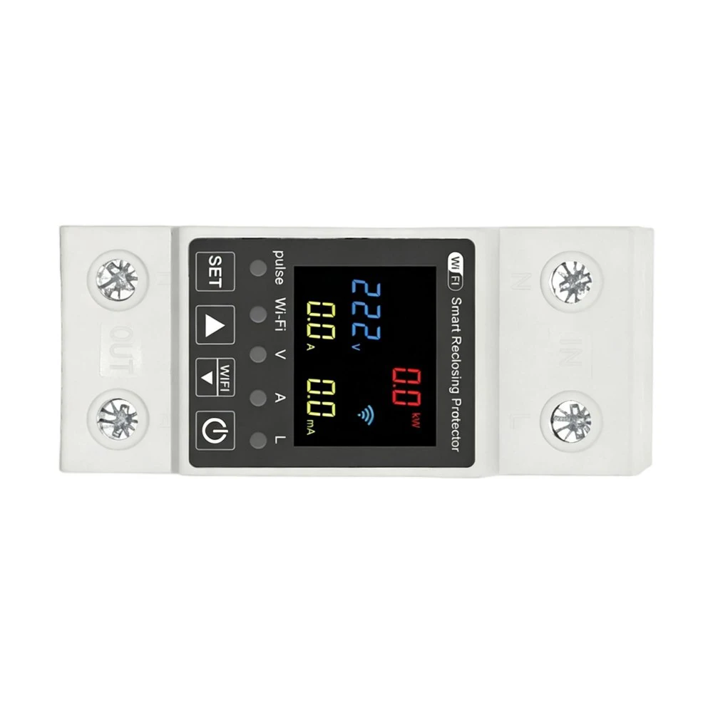 Tuya WiFi Smart Circuit Breaker Remote Control Reclosing Switch 1‑63A Over‑current Over‑voltage Under‑voltage Leakage Protection