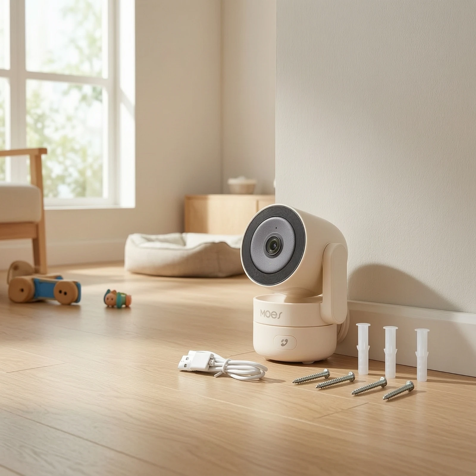Pan-Tilt Camera Indoor WiFi Camera 4MP Smart for Homeowners, Home Security, Baby Monitoring
