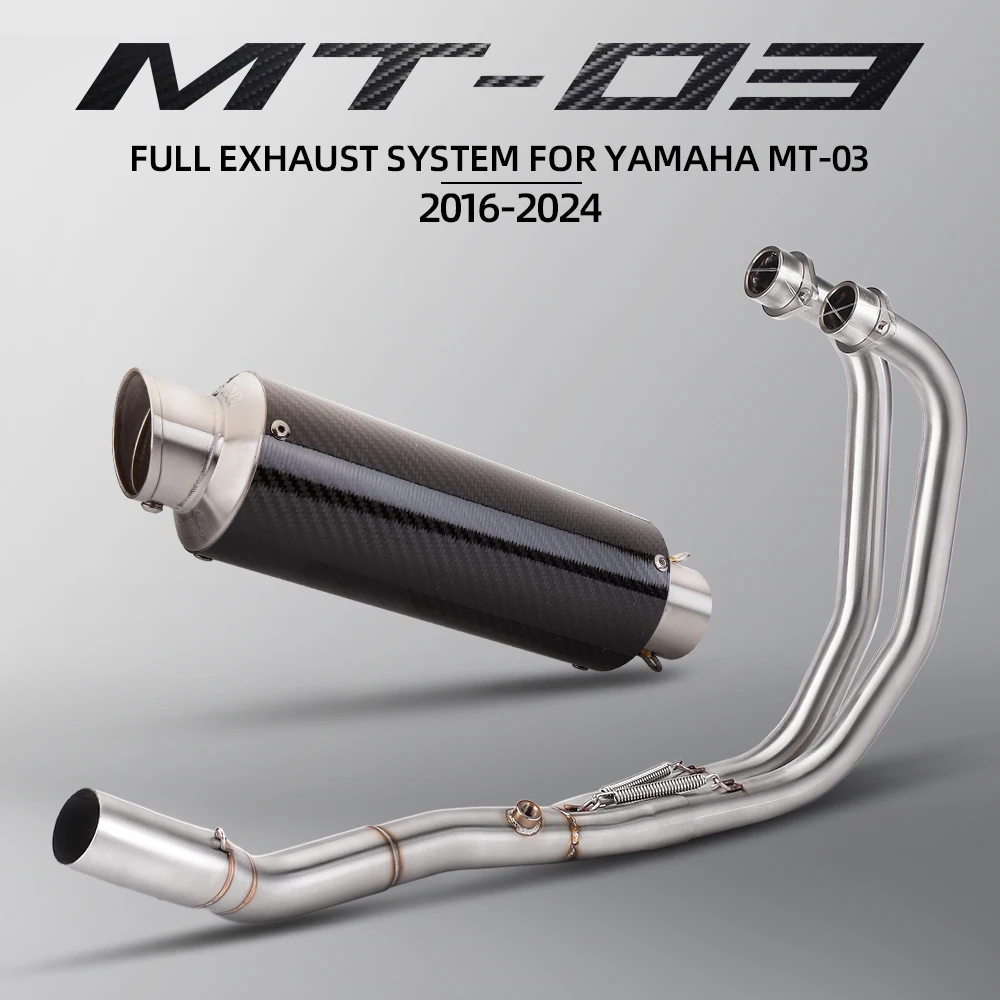 

leo GP Slip On Exhaust Motorcycle leo GP Exhaust Full Systems Front He For Yamaha MT03 2016-2024 Years