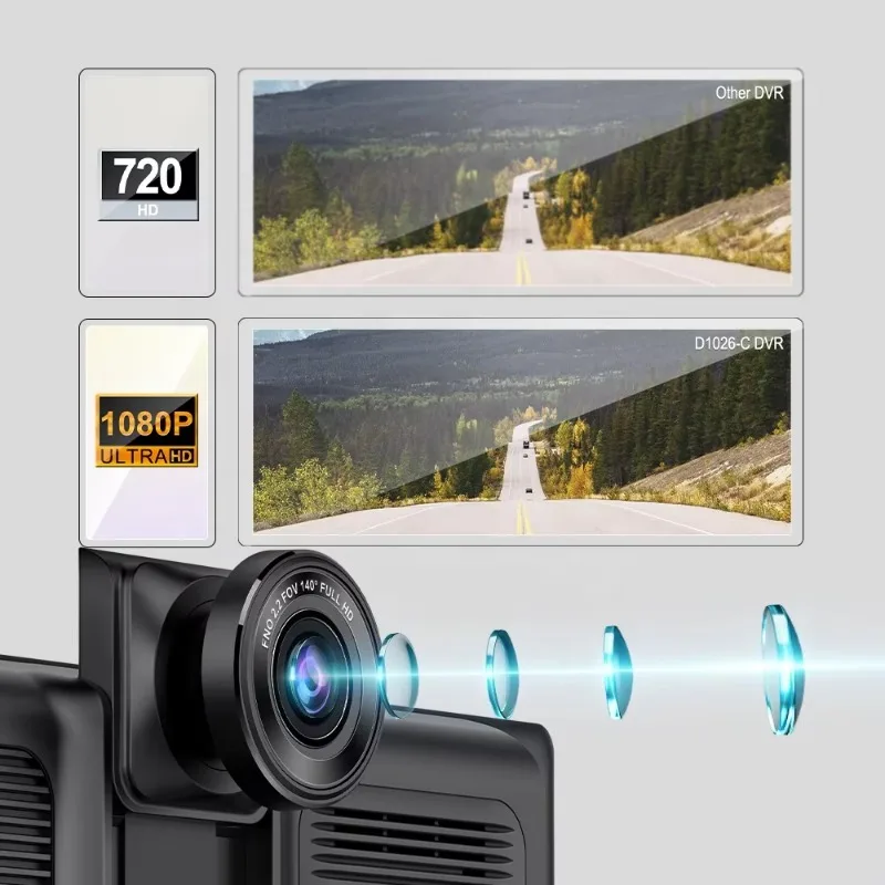 Universal Portable Car Screen 10.26 Inch Wireless Carplay Screen High Quality Multimedia Player for Car Video Recorder DASH CAM