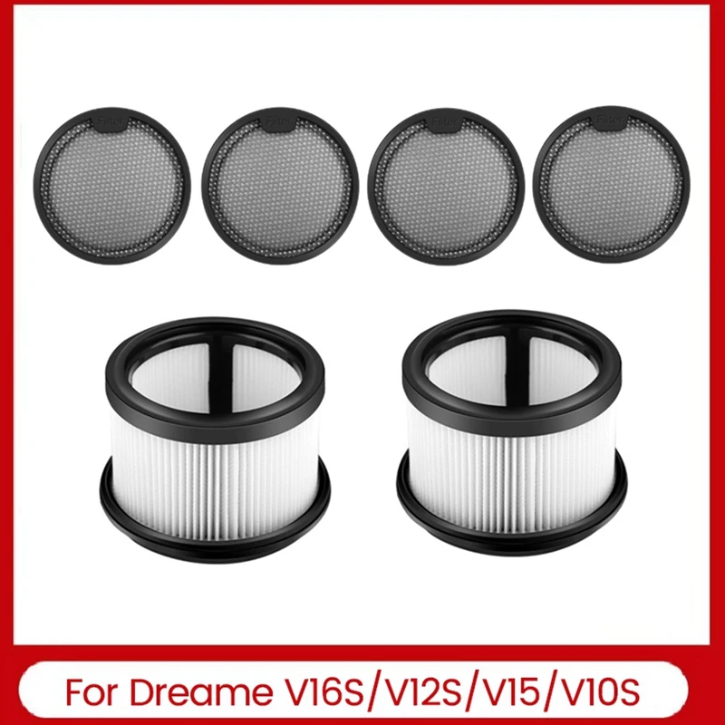 A26T 交換用洗えるフィルターキット Dreame V16S/V12S/V15/V10S ハンドヘルドコードレス掃除機 HEPA フィルタープレフィルター