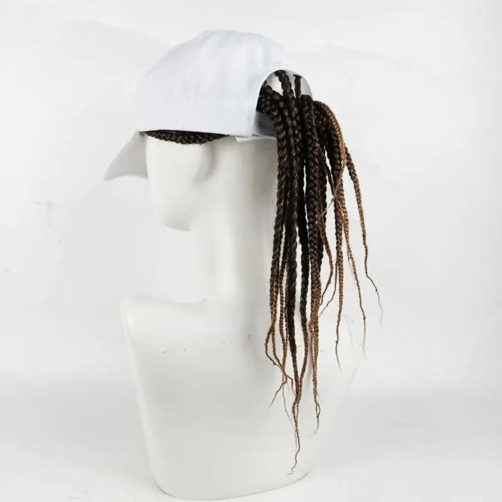 Baseball Cap Wig Hip Hop Hat Daily Wear Synthetic Wig Wig Hair Dreadlocks Cap 35cm Dirty Hair Braid Sun Visor Hats Lady Men