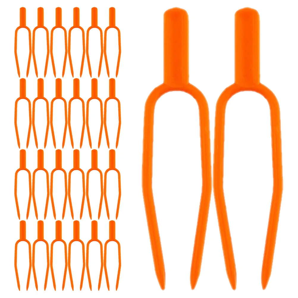 

300Pcs Gardening Plant Clips Plastic Strawberry Vine Fixing Clips Watermelon Fork Farming Support Tool Gardening Vine Clip