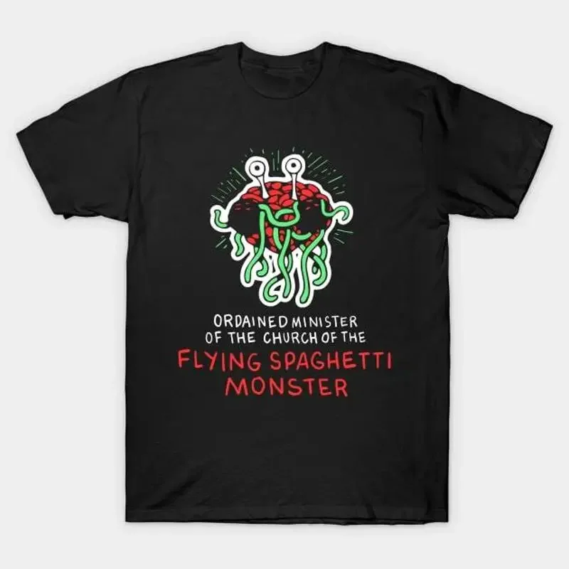 Flying Spaghetti Monster Funny Atheist T Shirt S 5XL Fast Shipping